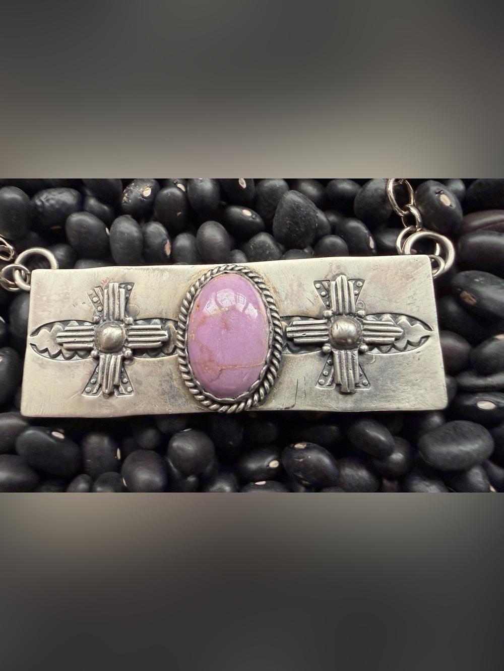 Sterling Silver Phosphosiderite Neklace by Famous Mexican Silversmith Gabby